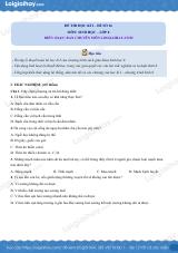 Đề số 16 - Đề kiểm tra học kì 1 - Sinh học 8